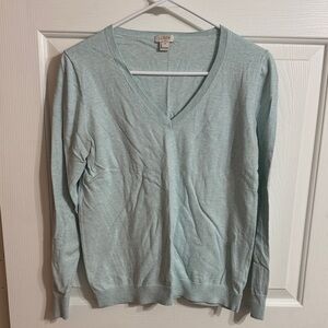 Mint Green V-Neck Sweater